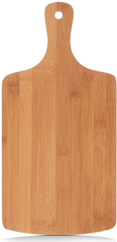 Zeller Bamboe houten keuken snijplank met handvat - 40 x 19,5 cm - Snijplanken - Serveerplanken