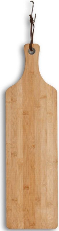 Bamboe houten snijplank/serveerplank met handvat 57 x 16 cm - Snijplanken - Serveerplanken van bamboehout