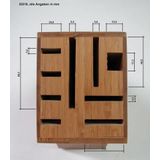 Zeller - Messenblok - Bamboe - Bruin