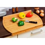 Zeller - Snijplank - Bamboe - Bruin - Met Rand en Sapgroef