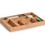 Zeller Present - B-04-2-DHout - Ladebak - Bamboe - 9-vaks, Duurzaam, Vochtbestendig