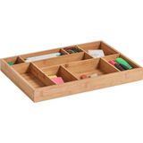 Zeller Present - B-04-2-DHout - Ladebak - Bamboe - 9-vaks, Duurzaam, Vochtbestendig