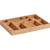 Zeller Present - B-04-2-DHout - Ladebak - Bamboe - 9-vaks, Duurzaam, Vochtbestendig