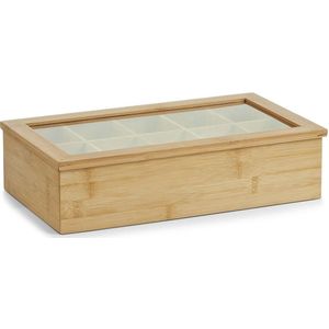 Zeller Teebox hellbraun 36,0 x 9,0 cm