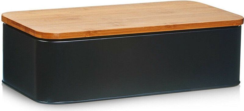 Broodtrommel - Bamboehout/Metaal - Luchtdicht - Inclusief Snijplank