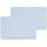 Zeller snijplanken - set 2x - met siliconen voetjes - glas - 25 x 15 cm - keuken - groente - fruit