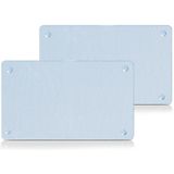 Zeller snijplanken - set 2x - met siliconen voetjes - glas - 25 x 15 cm - keuken - groente - fruit