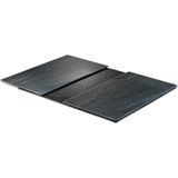Zeller, marmeren kookplaat/snijplank, set van 2, kookplaat beschermhoes, 52 x 30 x 0,8 cm