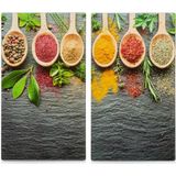 Zeller Present Herd-Abdeckplatte "SPICES", aus ESG-Sicherheitsglas hergestellt