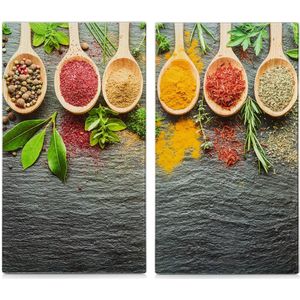 Zeller Present Herd-Abdeckplatte "SPICES", aus ESG-Sicherheitsglas hergestellt