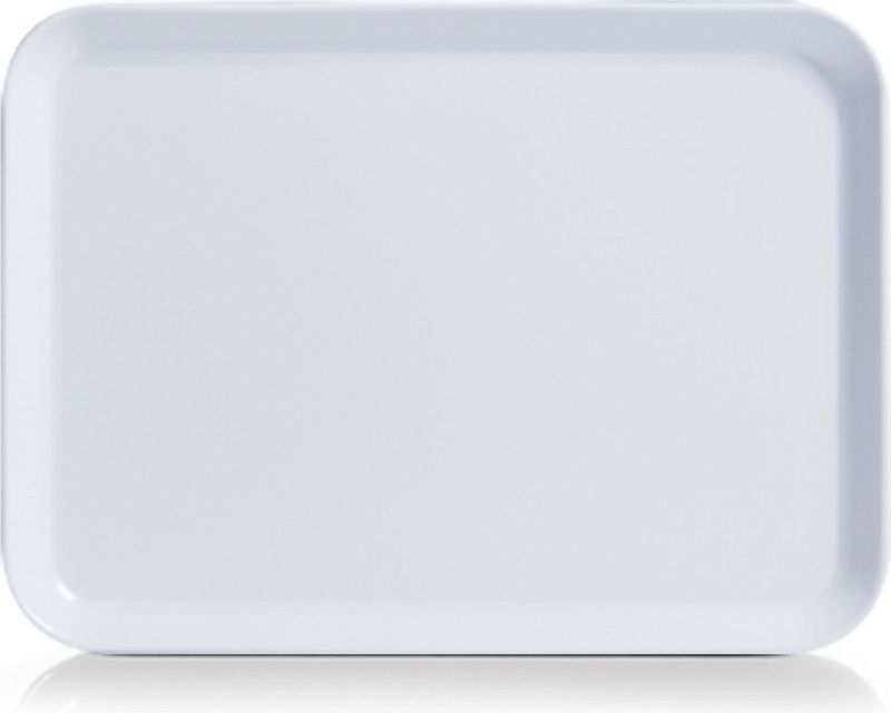 Zeller dienblad rechthoek wit kunststof