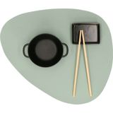 Zeller Lederlook Placemat - Mintgroen - 34 x 42 cm - Kunstleer - Hittebestendig