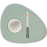 Zeller Lederlook Placemat - Mintgroen - 34 x 42 cm - Kunstleer - Hittebestendig