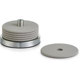 Zeller - Glazenonderzetters - Grijs - Siliconen - 10 cm - Set van 6