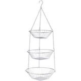 Zeller - Korb zum Hängen ch3 Körbe 72cm Ø25,5cm silber