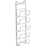 Zeller Present - Wijnrek Muur - Wijnrek - Zilver - Voor 5 Flessen