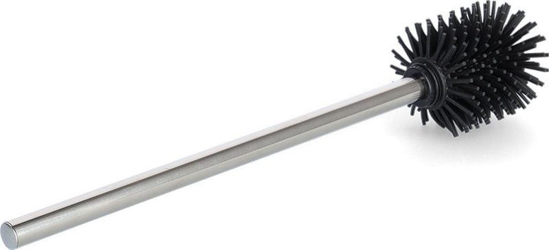 Zeller Toiletborstel - los - hygienisch silicone - RVS steel - D7.5 x H40 cm - WC borstel