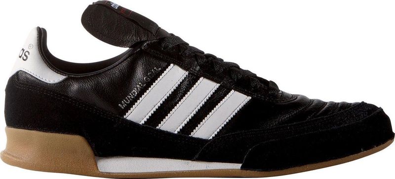 Adidas - Mundial Goal - Voetbalschoenen - Zwart/Wit - Kangoeroeleer