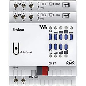 Theben KNX universele dimactor DM 2 T KNX 2-voudig, Automatisering