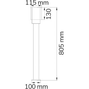 Wofi 12232 - Buitenlamp PITA 1xE27/10W/230V IP54