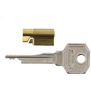 Burg Wächter ME/2 SB Schlüssellochsperrer für Möbeleinsteckschlösser, Möbeltürsicherung, Inkl. 2 Schlüssel, Gold, Zylinder-Durchmesser: 6 mm
