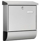 Burg Wächter - Amrum-Set - Brievenbus - RVS - Binnenverlichting, Krasvrije Beschermlaag, Openkantelbaar Regendak