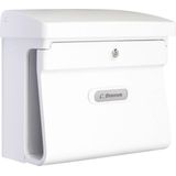 Burg-Wächter - Bremen 885 W - Brievenbus - Wit - Kunststof, DIN C4, 2 Sleutels, Met Krantenvak