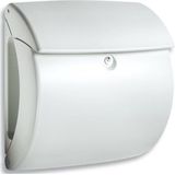 Kunststof Brievenbus - Grijs - Met Geïntegreerd Krantenvak