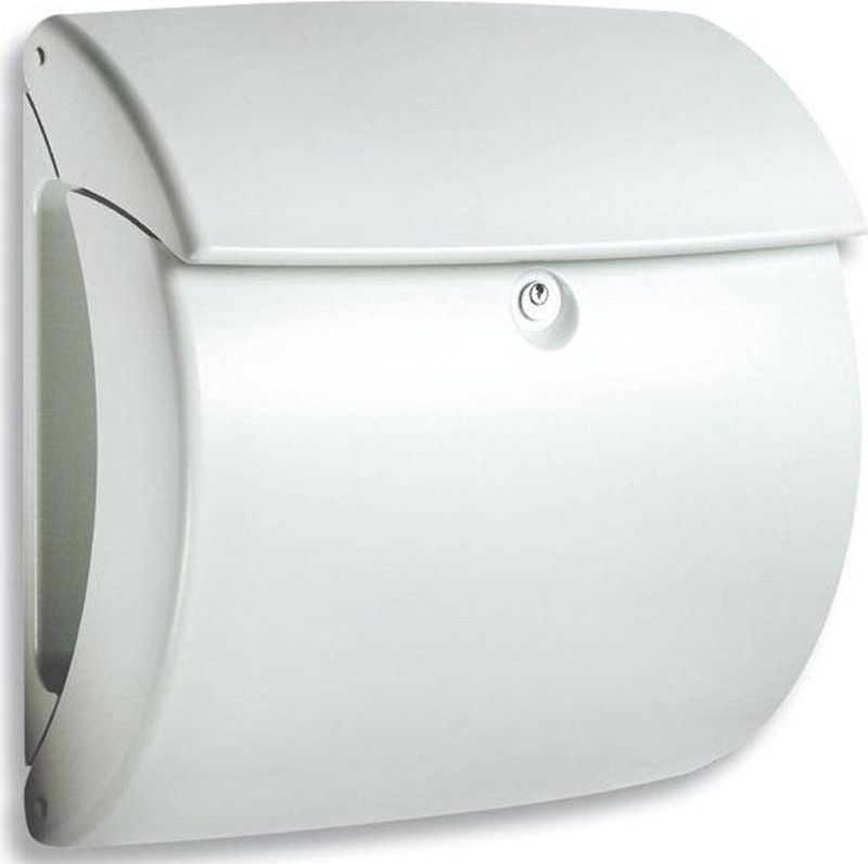 Kunststof Brievenbus - Grijs - Met Geïntegreerd Krantenvak