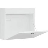 BURG-WÄCHTER - Potsdam 878 W - Hekbrievenbus - Wit - Verzinkt Staal, A4 Inworp-formaat, Incl. 2 Sleutels