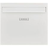 BURG-WÄCHTER - Potsdam 878 W - Hekbrievenbus - Wit - Verzinkt Staal, A4 Inworp-formaat, Incl. 2 Sleutels