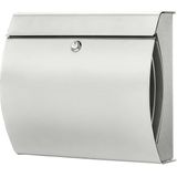 Burg-Wächter - Verona 3844 NI - Brievenbus - Roestvrij Staal - Met Krantenvak, 2 Sleutels, Formaat C4