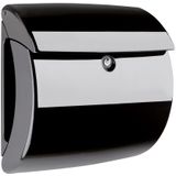 Burg-Wächter - Piano 886 S - Brievenbus - Zwart - Inworpformaat A4, Hoogwaardig Kunststof, EU-norm EN 13724