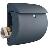 Burg-Wächter - Pearl - Wandbrievenbus - Antracietgrijs - Kunststof met Krantenvak