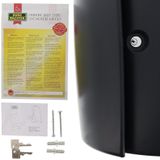 Burg-Wächter - Pearl - Wandbrievenbus - Antracietgrijs - Kunststof met Krantenvak