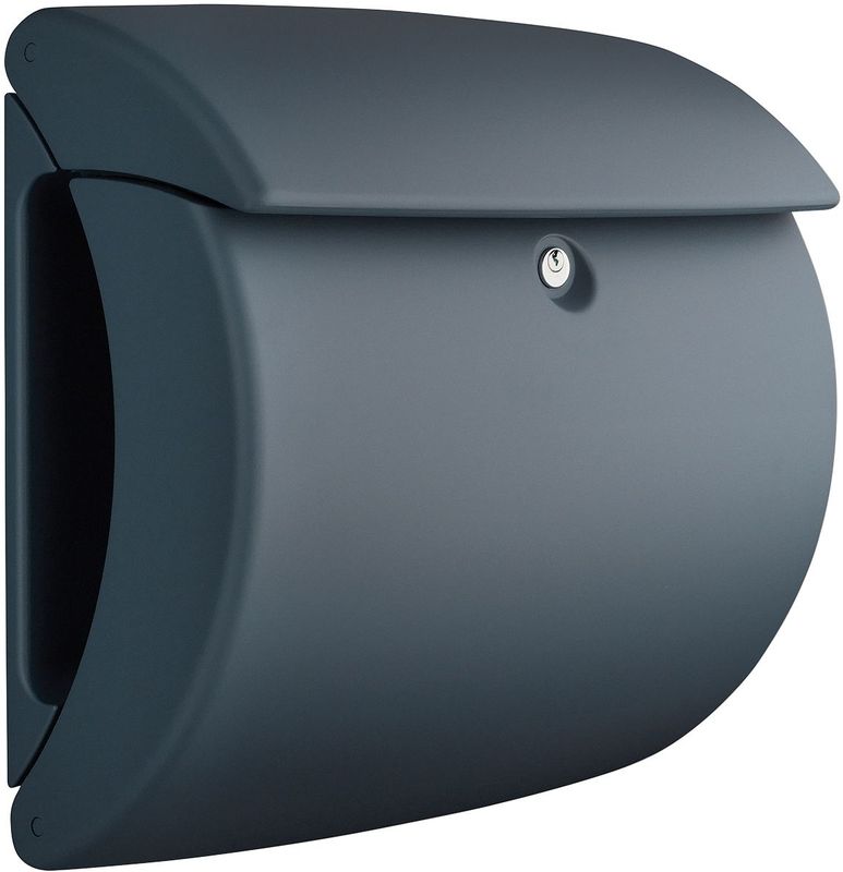 Burg-Wächter - Pearl - Wandbrievenbus - Antracietgrijs - Kunststof met Krantenvak