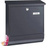 Burg-Wächter - Set Vario ANT - Brievenbus - Antraciet - A4-Inworpformaat - Verzinkt Staal