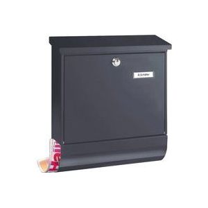 Burg-Wächter - Set Vario ANT - Brievenbus - Antraciet - A4-Inworpformaat - Verzinkt Staal