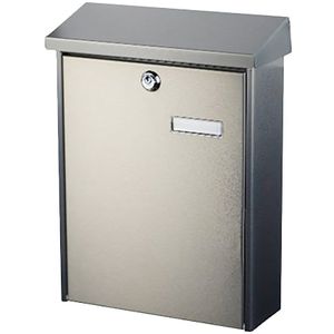 BURG-WÄCHTER Brievenbus Oslo 3767 Ni roestvrij staal zilverkleurig