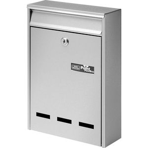 Burg Wachter Pocket brievenbus zilver