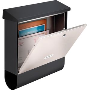 Brievenbus - Zwart - Staal