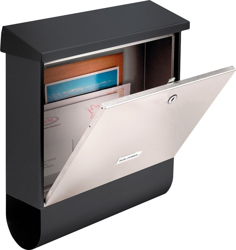 Brievenbus - Zwart - Staal