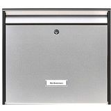 Burg-Wächter - Oxford 6877 B+S - Brievenbus - Grijs/Matzwart - Roestvrijstalen Deur, A4-Inwerpformaat