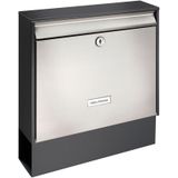 BURG-WÄCHTER-Brievenbus-Oxford-Set-68770-B+S-roestvrij-staal-zilver