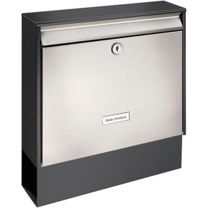 BURG-WÄCHTER-Brievenbus-Oxford-Set-68770-B+S-roestvrij-staal-zilver