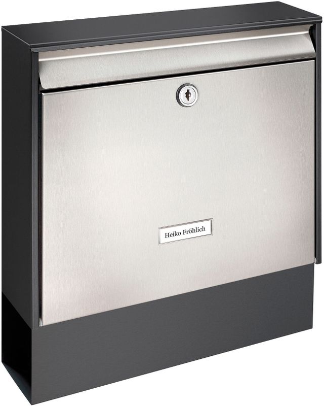BURG-WÄCHTER-Brievenbus-Oxford-Set-68770-B+S-roestvrij-staal-zilver