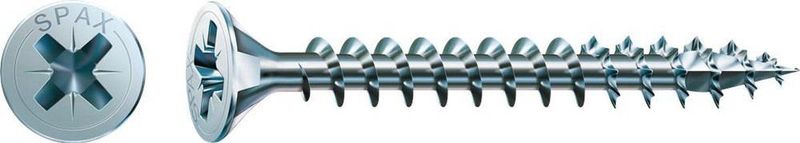SPAX - Universele Schroef - 3,0 x 10 mm - 1000 Stuks - Kruiskop Z1 - Verzonken Kop - Volledige Schroefdraad - WIROX A3J