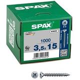 Spax spaanplaatschroef vz pk 3.5x15mm pz2