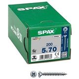 Spax - Multi-Kop Schroeven - Universeel - WIROX-Opppervlak - 200 Stuks