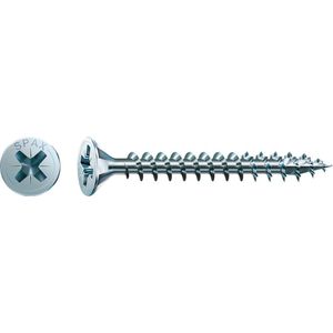 Spax universele schroeven platkop voldraad 3x30mm PZ1 (200 Stuks)